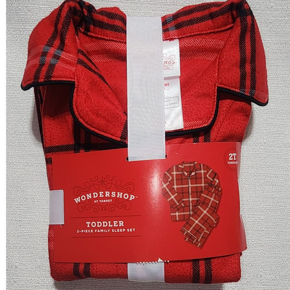 wondershop toddler 2t 2 piece family sleep set large - Picture 1 of 6